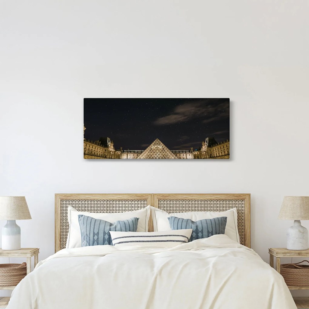 Obraz - Louvre v noci (120x50 cm)