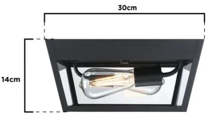 Westinghouse 61219 - Vonkajšie stropné svietidlo PETERSON 2xE27/40W/230V IP44