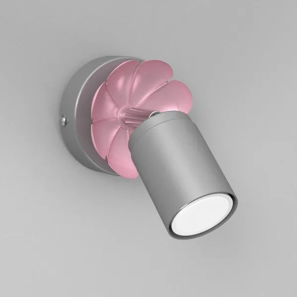 Nástenné bodové svietidlo FLOWER 1xGU10/8W/230V matný chróm