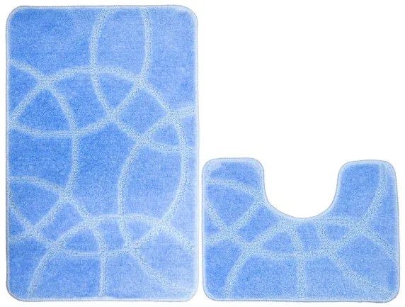 Sada kúpeľňových koberčekov MONZA modrá