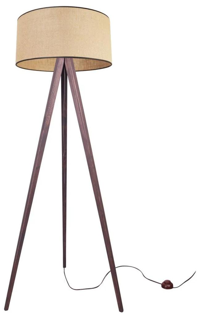 Stojacia lampa Juta, 1x jutové tienidlo, (výber zo 6 farieb konštrukcie), bl