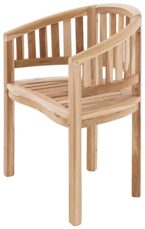 Divero teakové záhradné kreslo D71798