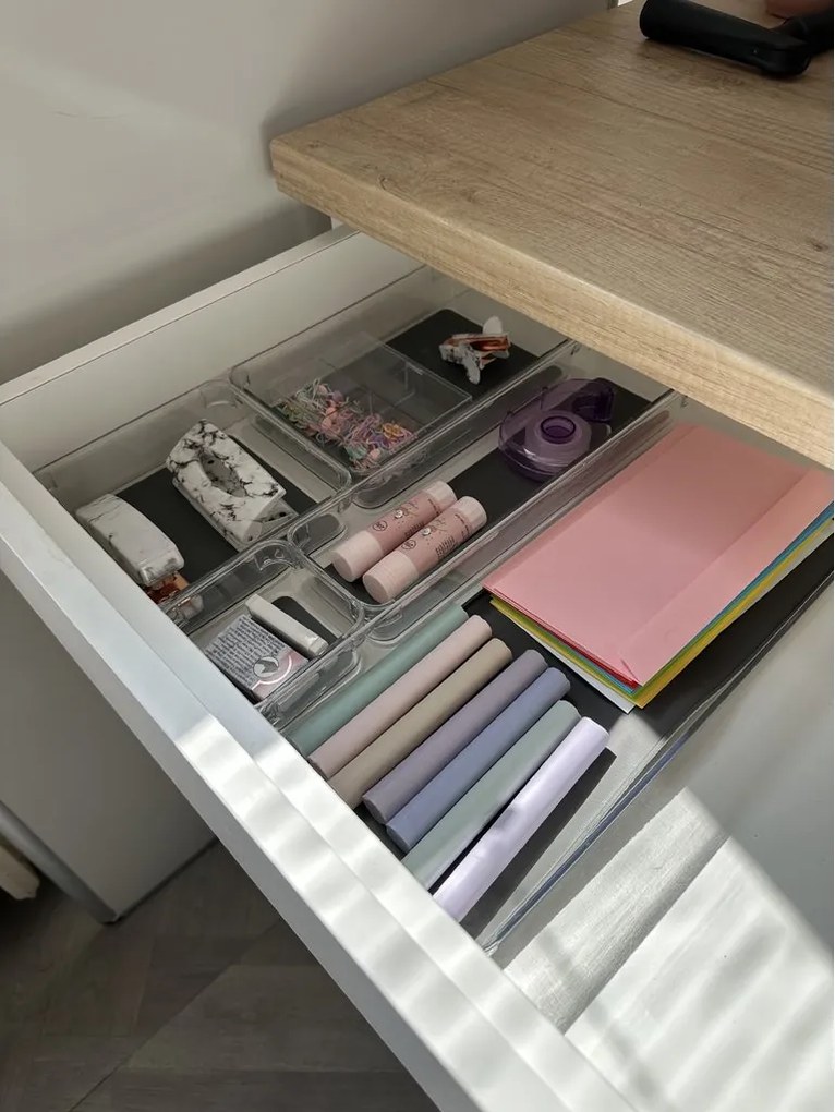 Organizér do zásuvky do kuchyne aj kúpeľne, príborník GREY 33 x 9 x 5 cm