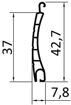 Vonkajšia roleta manuálna L 100x161,5 cm dopravná biela RAL 9016