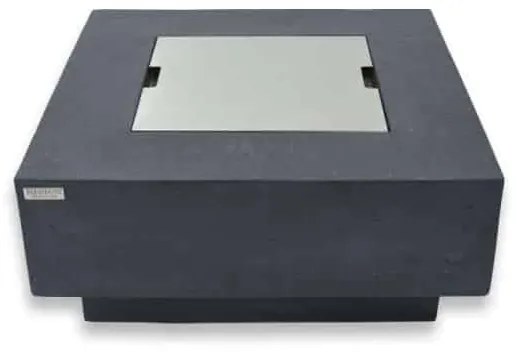 Stôl s plynovým ohniskom MANHATTAN - Dark Grey