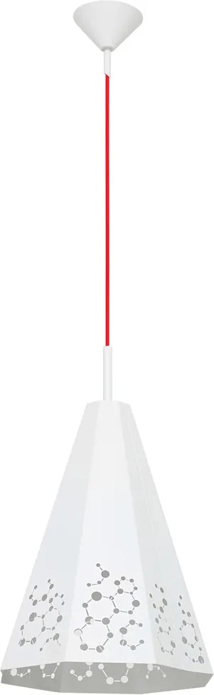 ATOM | kovová visiaca lampa 26cm Farba: Biela