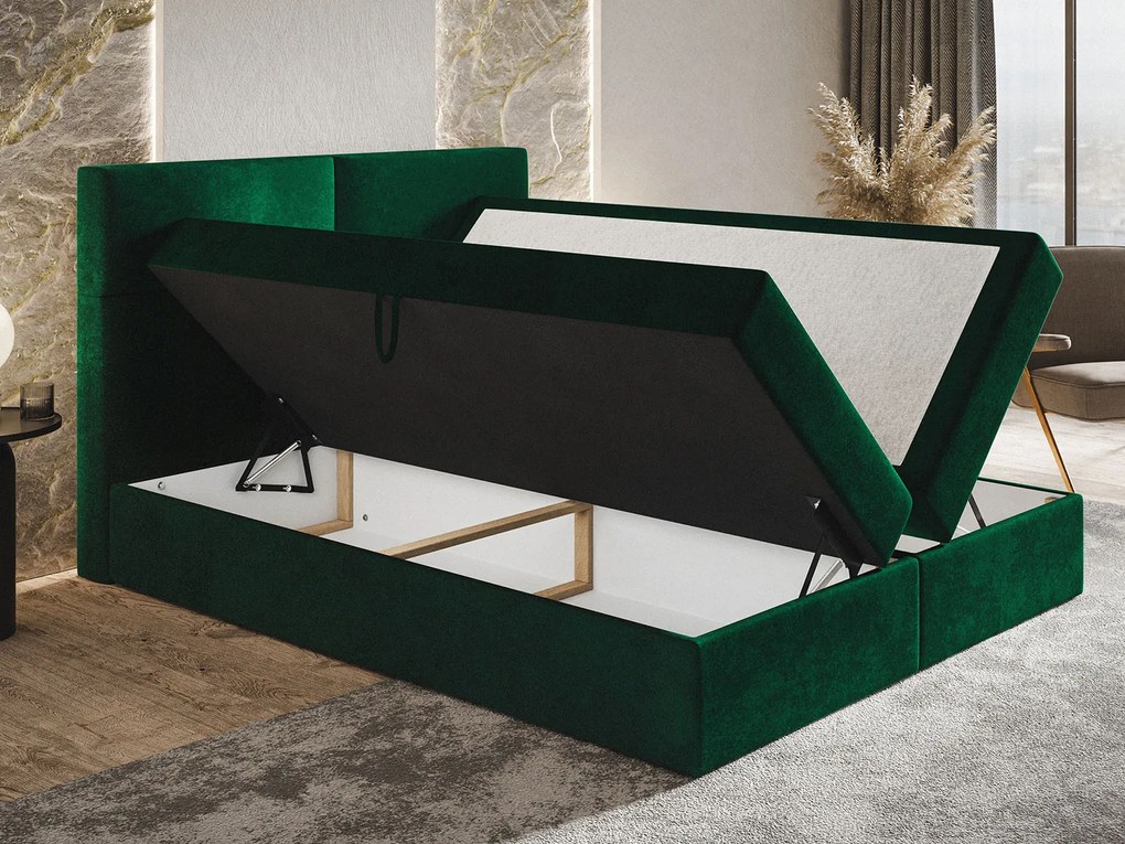PROXIMA.store - Kontinentálna boxspring posteľ LARYSA ROZMER: 140 x 200 cm, TYP MATRACA: BONELLOVÉ PRUŽINY, VRCHNÝ MATRAC (TOPPER): BEZ TOPPERU