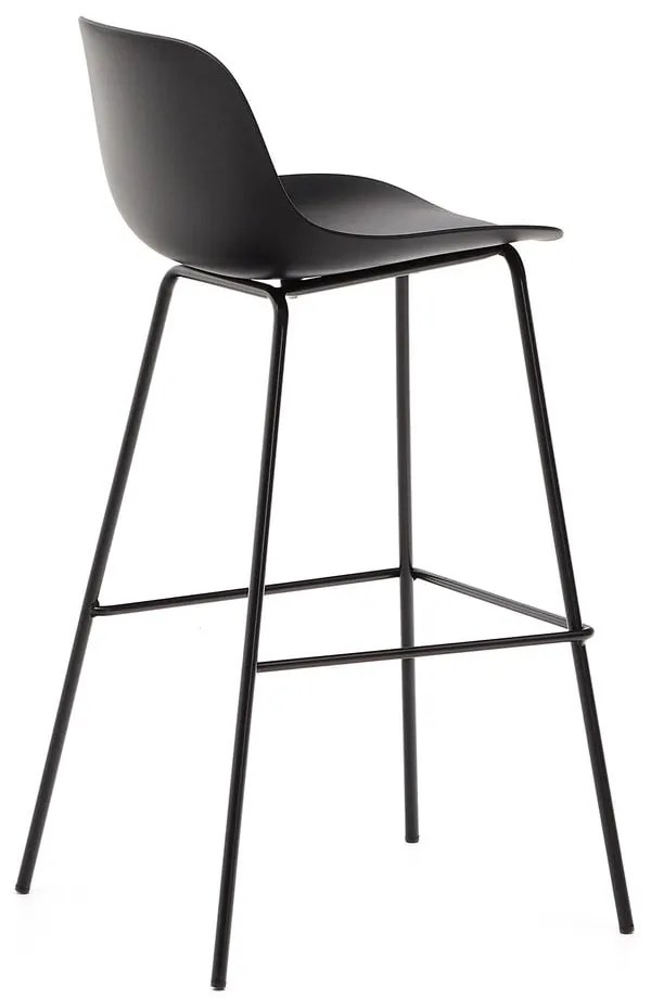 Čierna barová stolička (výška sedadla 74 cm) Altea – Kave Home