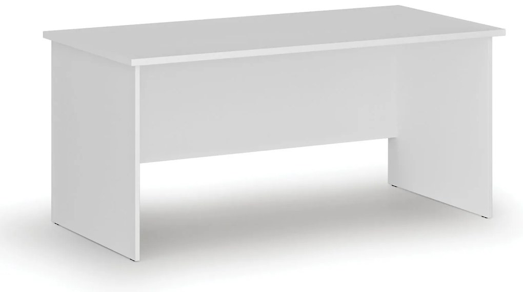 Kancelársky písací stôl PRIMO WHITE, 160x80 cm, biela