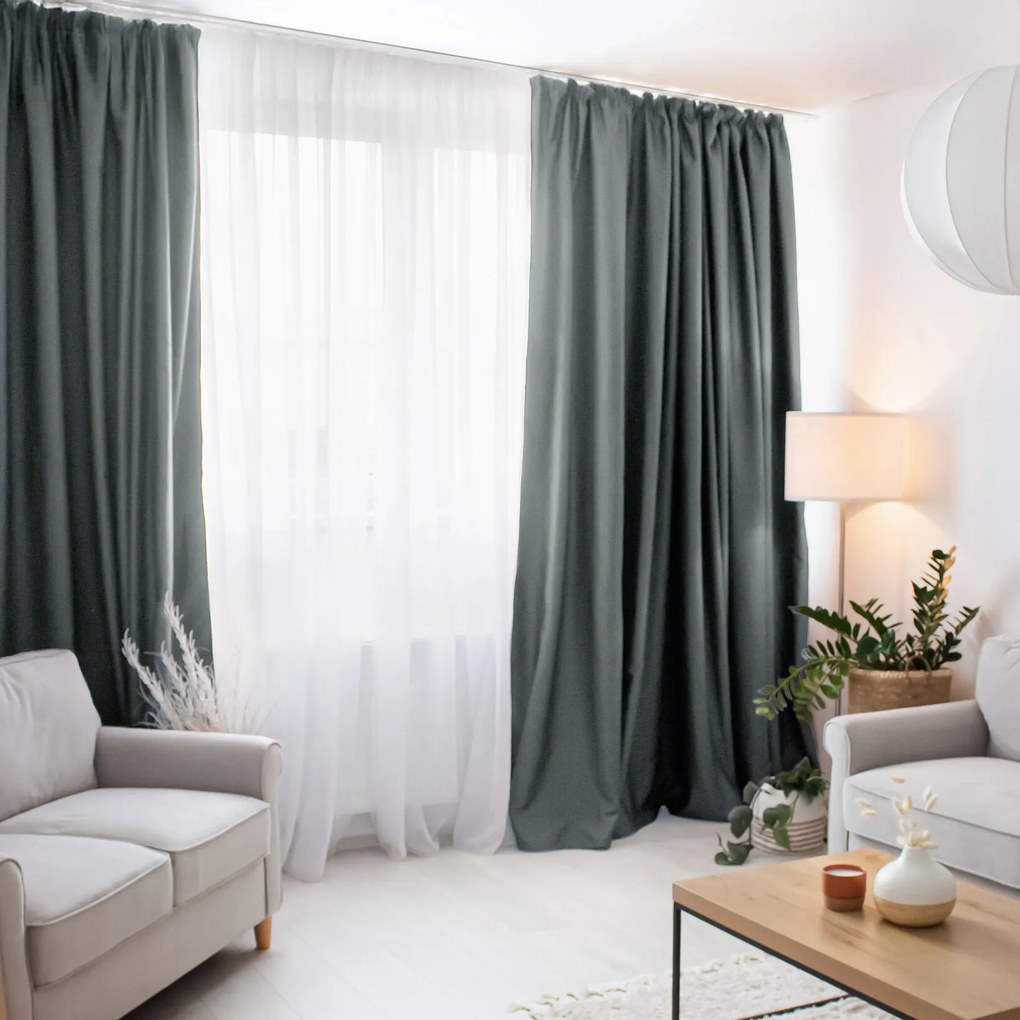 Goldea zatemňovací záves blackout - bridlicovo sivý 280x270 cm