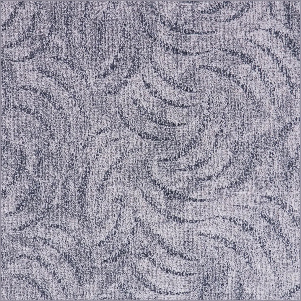 AladinWorld Expres, Kusový koberec Scroll šedý štvorec, 400x400, šedá, obývacia izba