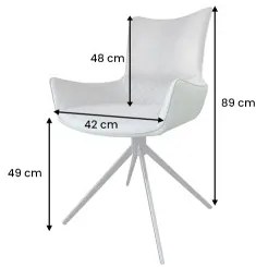 Stolička 43719 Alpine Mikrofaser Šedá + Zelená - Komfort-nábytok