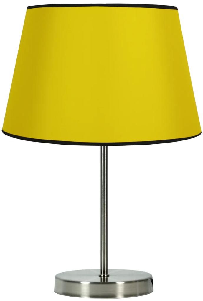CLX Retro stolová lampa SCIACCA, 1xE27, 60W, žltá