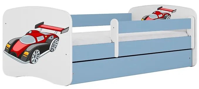 Detská Posteľ. Babydreams+Sz+M Modrá 80x160 Auto