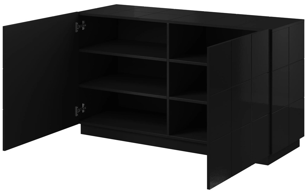 Cama Čierna komoda Reja 2D