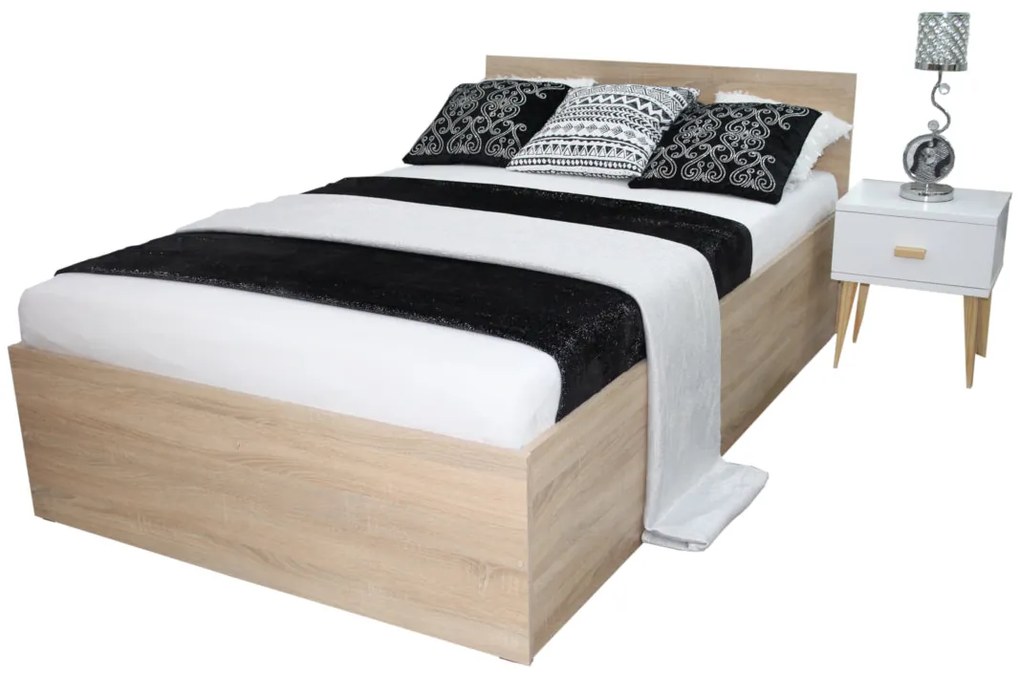 Posteľ EBONY + matrac + rošt ZADARMO - trufla / 120x200