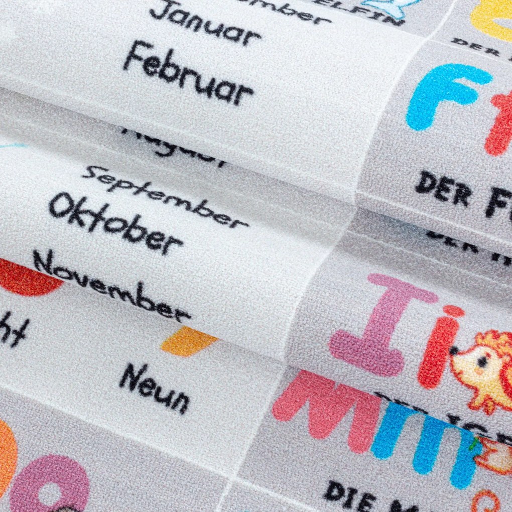 Ayyildiz, Kusový koberec Play 2904 grey, 80x120, viacfarebná, detská izba