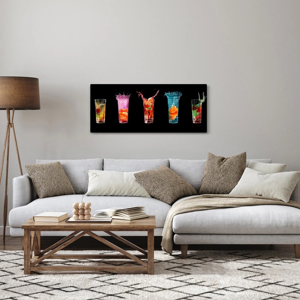 Obraz nápojov (120x50 cm)