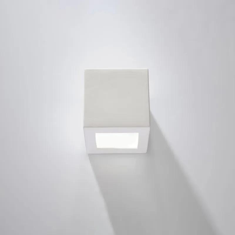LEO Nástenné keramické svetlo, biela SL.0005 - Sollux