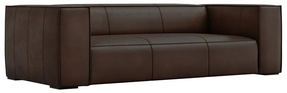 Tmavohnedá kožená pohovka 227 cm Madame - Windsor &amp; Co Sofas