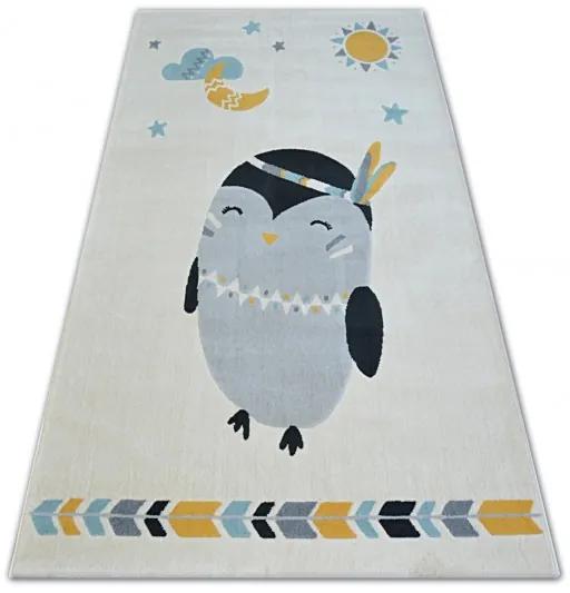 3kraft Kusový koberec PASTEL 18401/062 - tučniak, krémový
