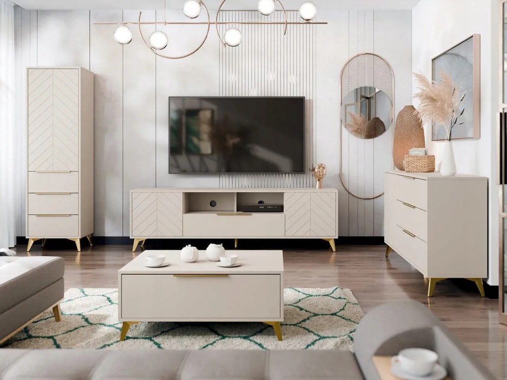 Nábytok do obývacej izby Semprum I (piesková béžová)