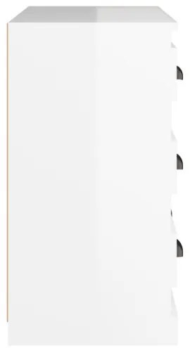 vidaXL Komoda lesklá biela 70x35,5x67,5 cm spracované drevo-