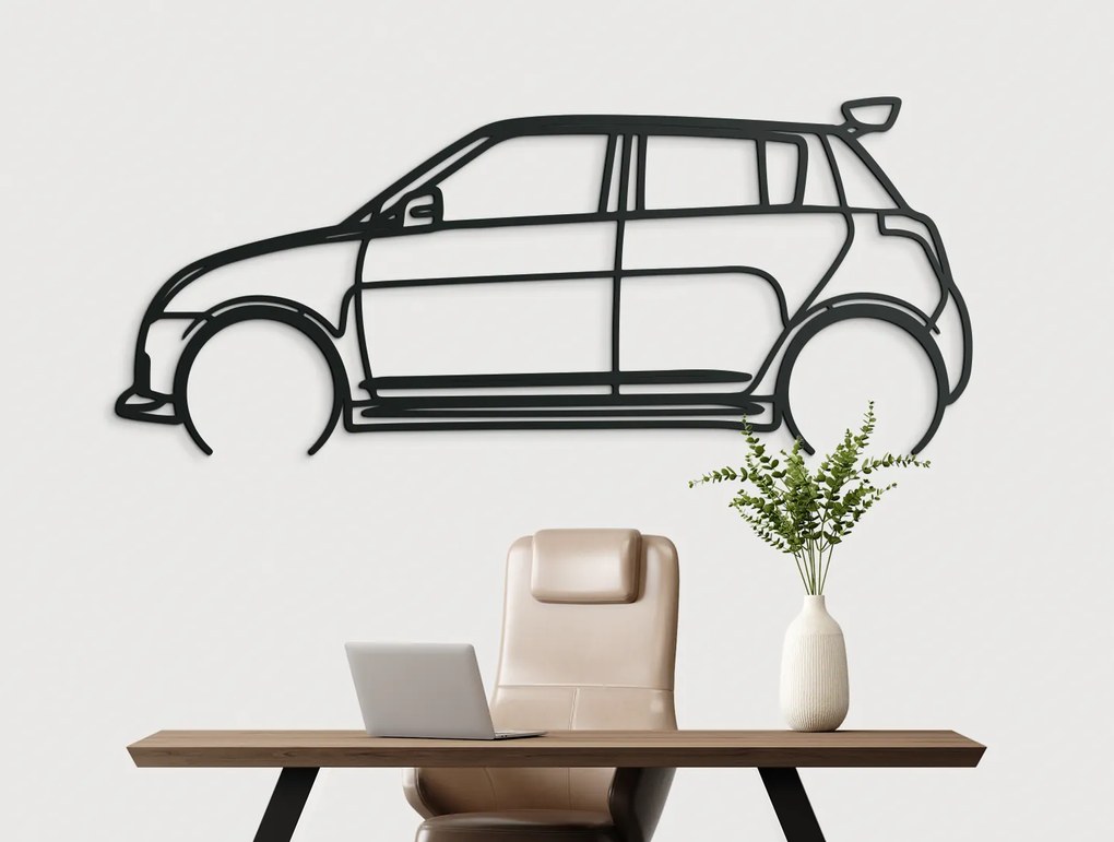 drevko Obraz Suzuki Swift 08 Rozmer obrazu: 36 x 86 cm, Farba dekorácie: Čierna