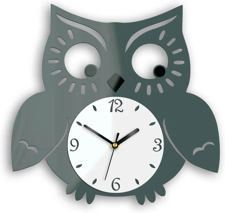 Moderné nástenné hodiny MRS. OWL HMCNH067