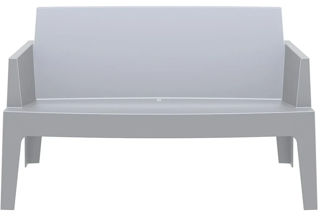BOX SOFA záhradná lavica s podrúčkami dark grey