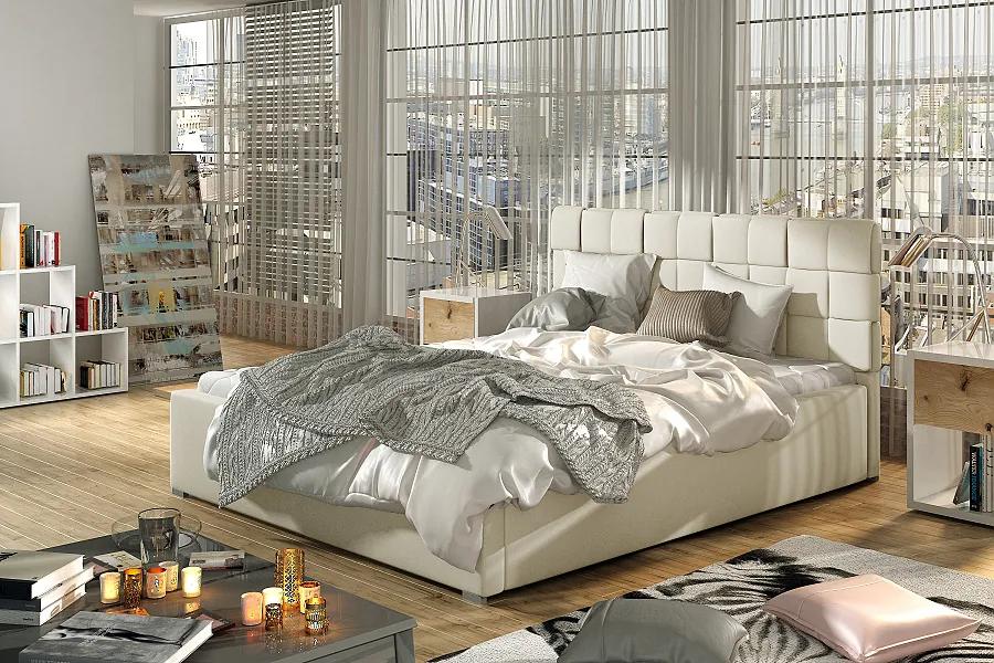 Čalúnená manželská posteľ Gracia s úložným priestorom 200 x 200 cm - Cena na dotaz