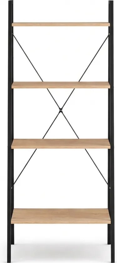 Knižnica TAYLOR SONOMA 4 police 147x60 cm, dub sonoma