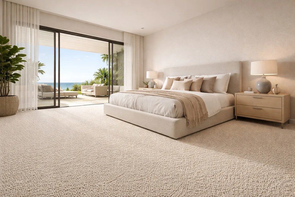 Metrážny koberec Moody 6416, na mieru, šíře 4m, biela, filc, detská izba, Timzo