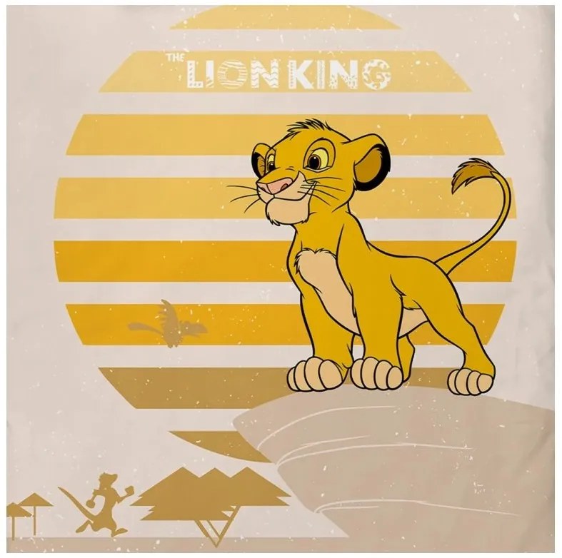 Obliečky do postieľky Leví Kráľ Malý Simba 100x135/40x60 cm