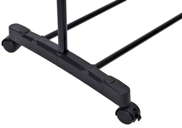 Vešiakový stojan na kolieskach ELA čierny