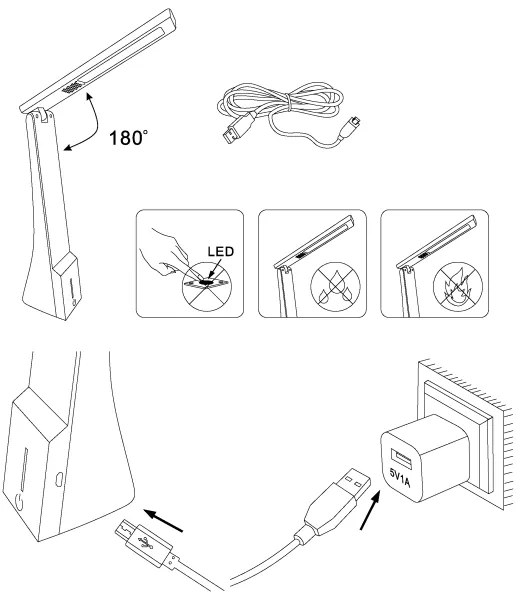Eglo 97045 - LED Stmievateľná stolná lampa LA SECA 1xLED/1,8W/230V čierna