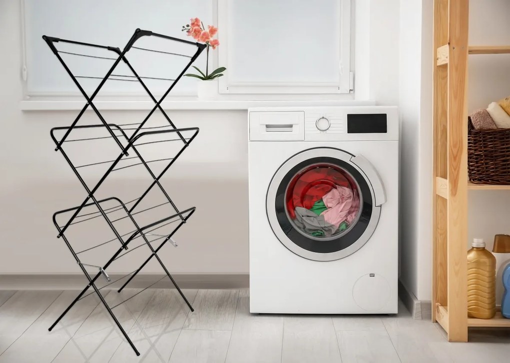 Sušiak na bielizeň ARAL čierny