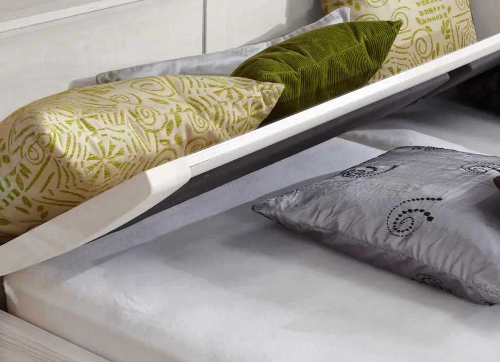 Posteľ s úložným priestorom Luxor 180x200 cm, polárny smrekovec