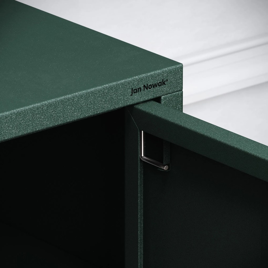 TV stolík na nožičkách ROSA, 1150 x 595 x 400 mm, Modern: fľaškovo zelená farba