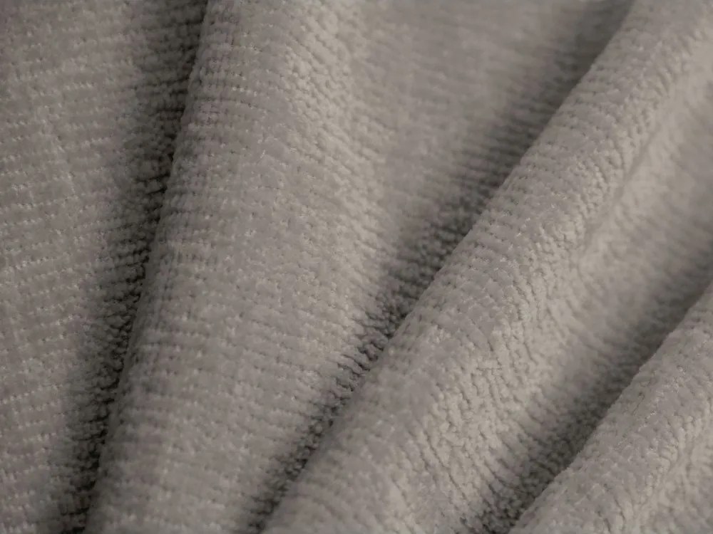 Béžová čalúnená dvojlôžková posteľ s úložným priestorom s roštom 180x200 cm Ovalo – Micadoni