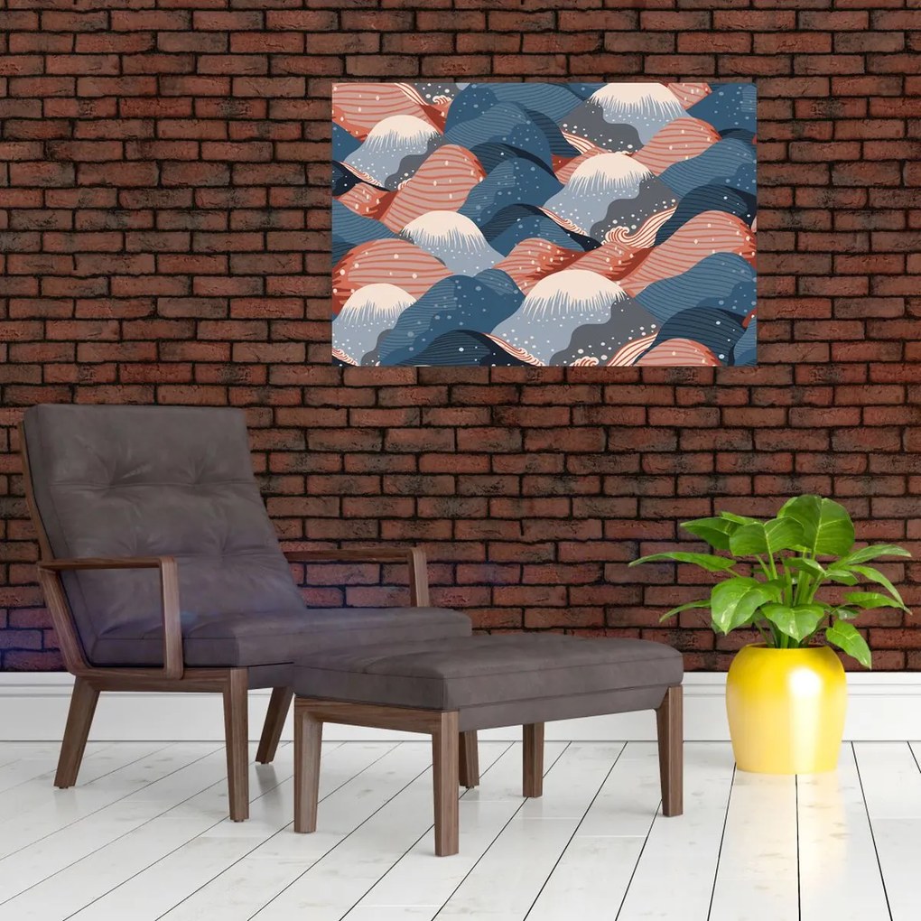 Obraz - Japonské vlny (90x60 cm)