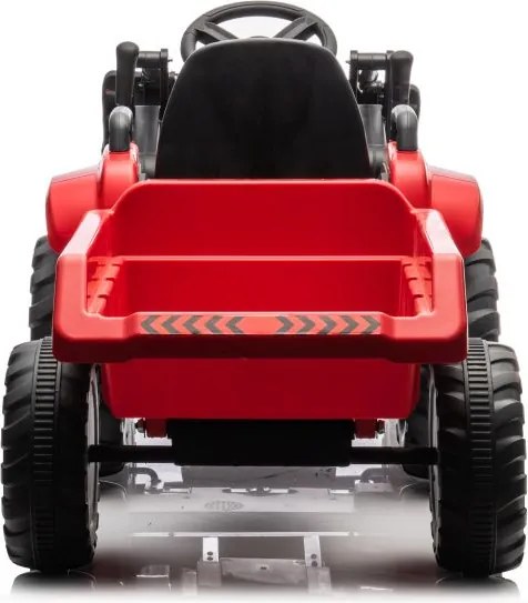 LEAN CARS Elektrický traktor s lyžicou BW-X002A červený