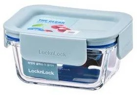 LOCKnLOCK Dóza sklenená obdĺžniková CLEAR, 160 ml, mint, 160 ml