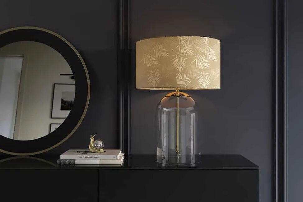 Moderná sklenená stolná lampa Aura 55cm