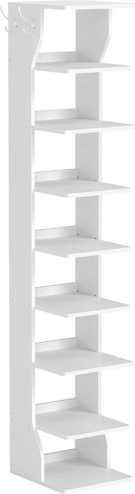 Úzky botník s 9 policami