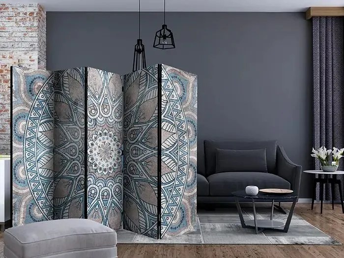 Paraván - Mandala II [Room Dividers] Veľkosť: 225x172, Verzia: Akustický