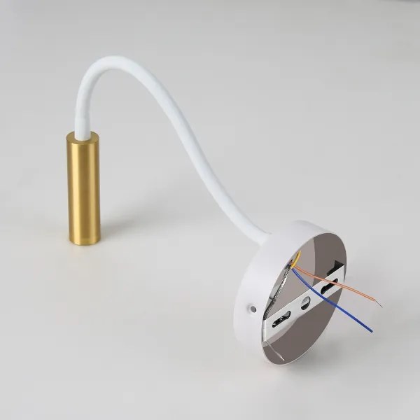 Brilagi - LED Stmievateľná flexibilná nástenná lampa MAYA 1xG9/4W/230V biela/zlatá