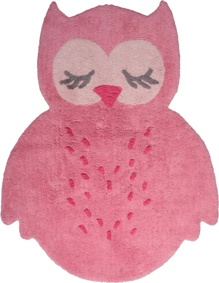 Detský ružový koberec Nattiot Sweet Pepa, 95 × 120 cm