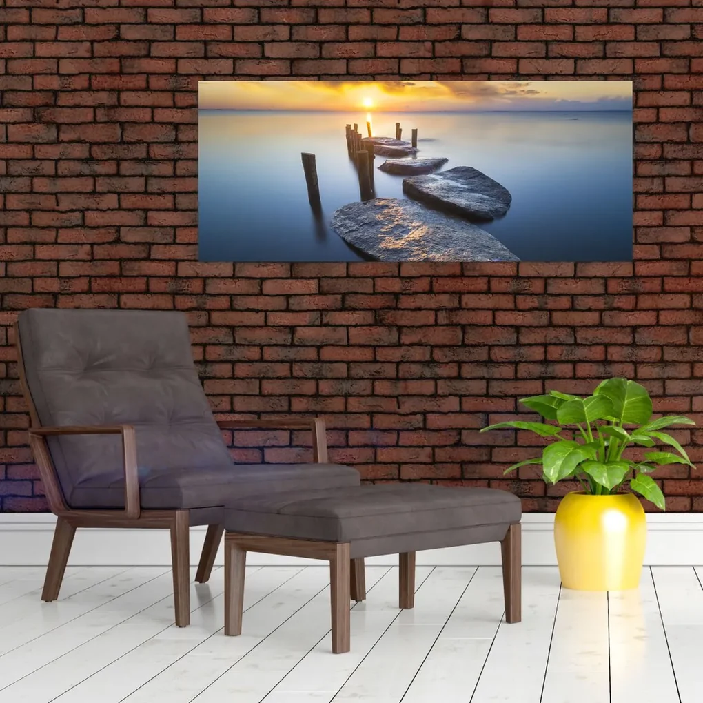 Obraz - Kamenné mólo (120x50 cm)