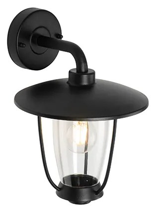 Moderné vonkajšie nástenné svietidlo čierne - Khana